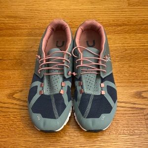 Gray and Pink OnCloud Sneakers